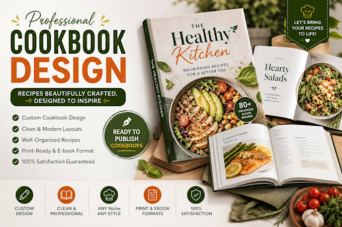 do cookbook ebook design, formatting and layout design, kdp cookbook formatting