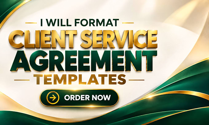 format professional client service agreement templates