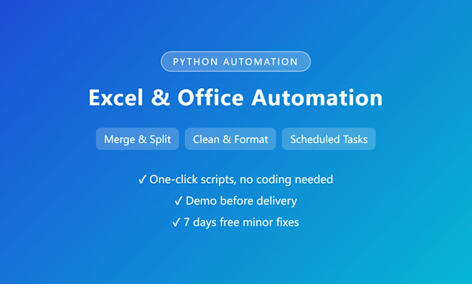 automate your excel and office tasks with a python script