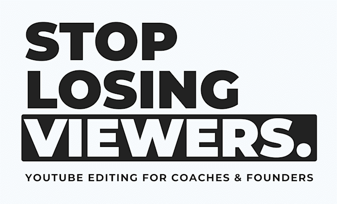 be your youtube video editor for coaches and educators