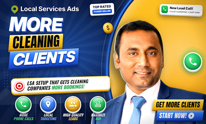 set up google lsa for house cleaning and maid services