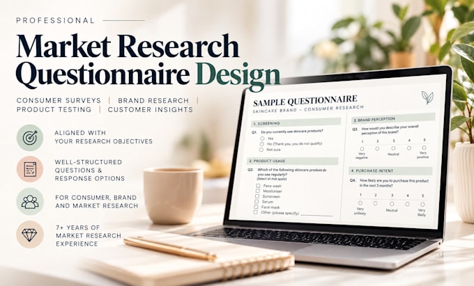 design a professional market research questionnaire