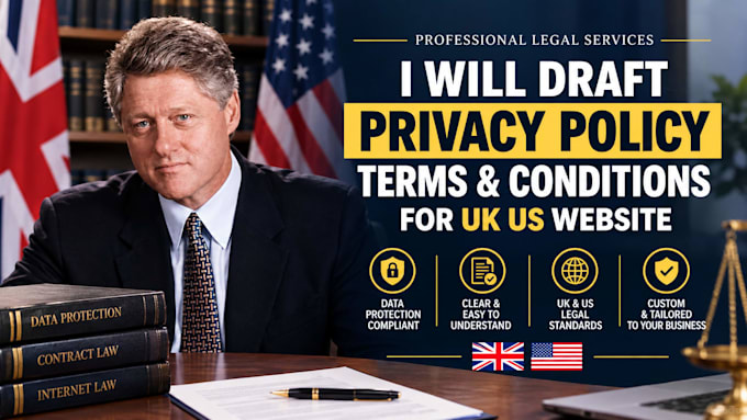 draft privacy policy terms and conditions for UK US website