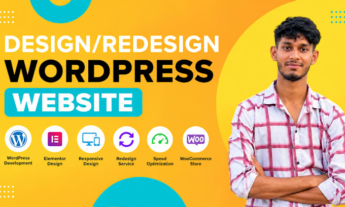 build professional responsive word press website using elementor