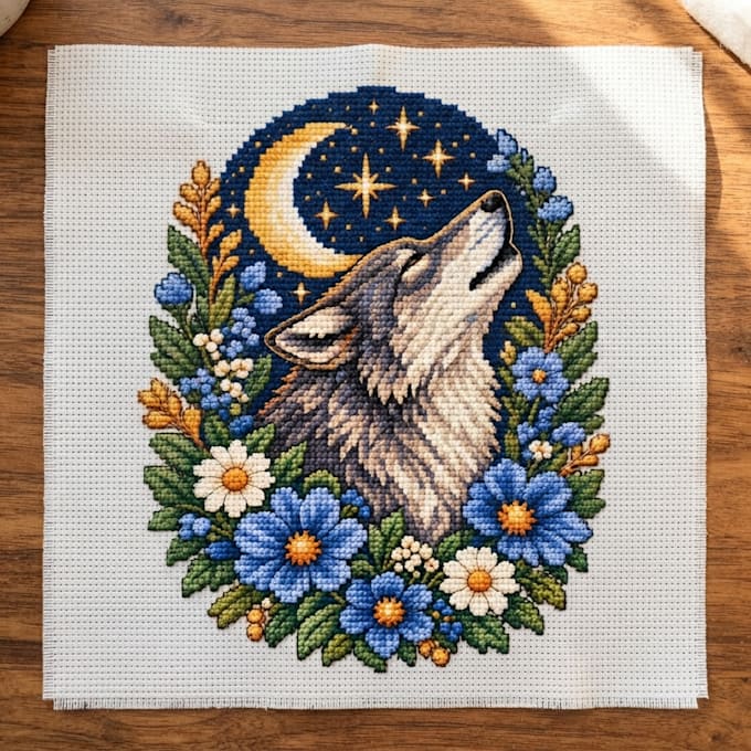 create cross stitch pattern of your photo, idea, design