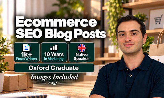 write an ecommerce blog post or article as your SEO content writer