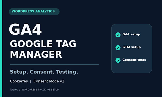 set up ga4 and google tag manager on your wordpress website