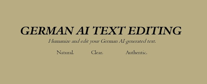 humanize and edit your german ai generated text