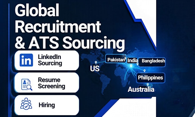 do global candidate sourcing and resume screening