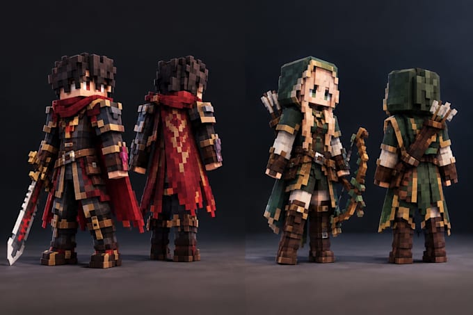 make high quality models in blockbench