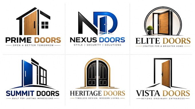 design a professional door installation, renovation , entry interior doors logo