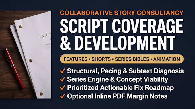 give actionable script coverage and story development notes