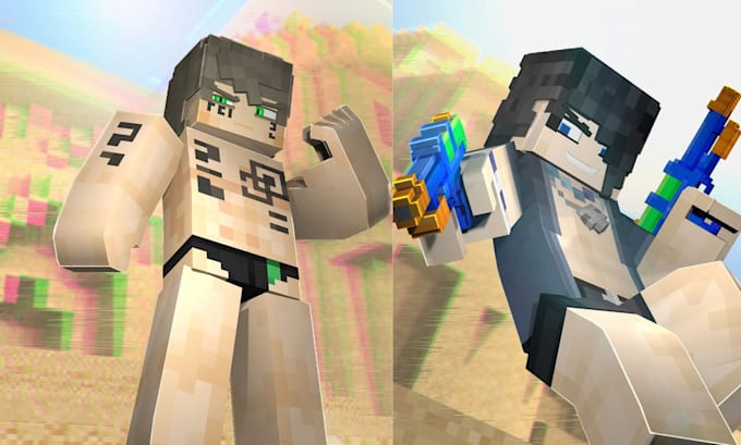 create cinematic minecraft server trailer animation intro promo video and logo