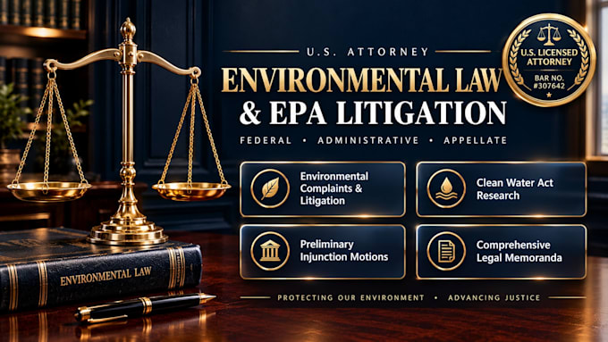 draft an environmental law complaint and litigation document