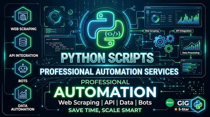 build a custom python automation script or web scraper for you