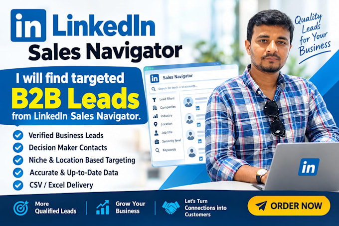 find targeted b2b leads from linkedin sales navigator
