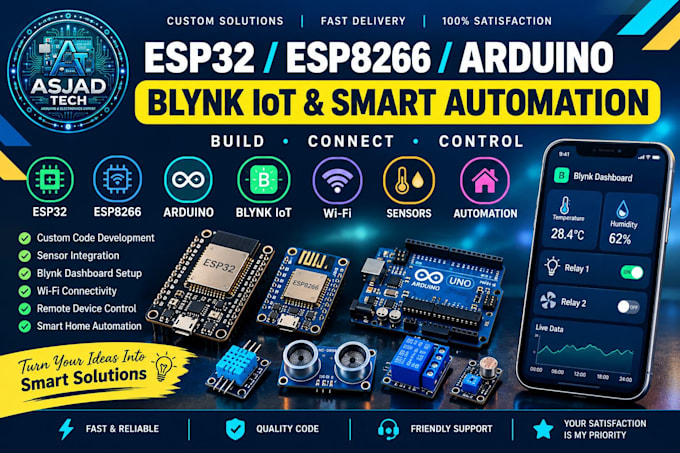 program esp32 esp8266 arduino and blynk iot projects