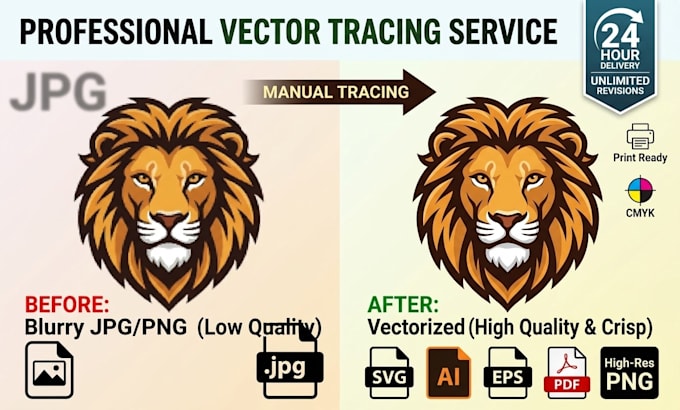 convert logo or image to high quality vector svg ai eps