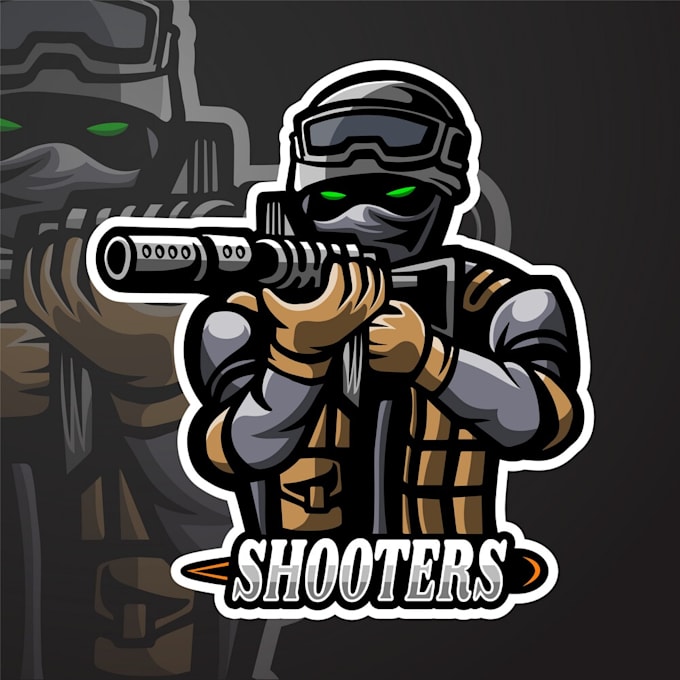 design incredible beautiful shooter logo