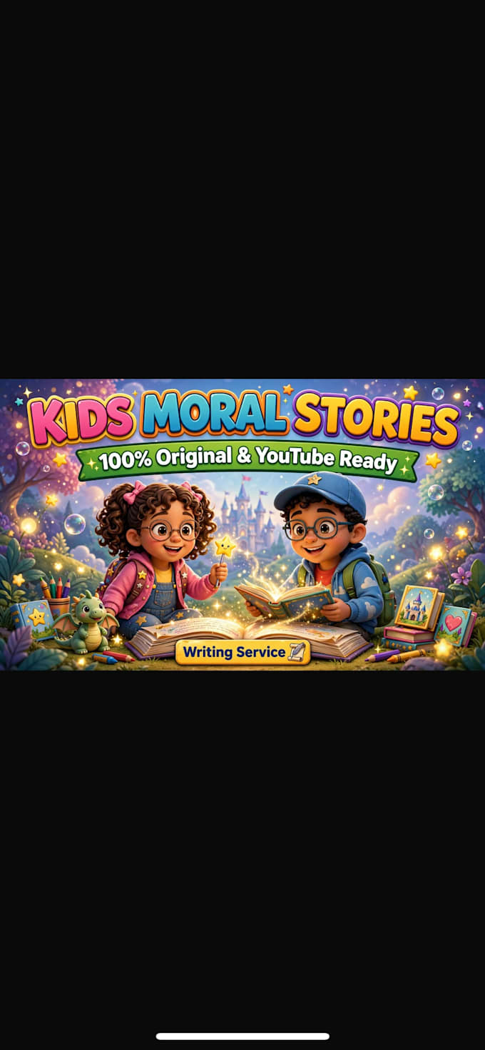 write engaging kids moral stories with lesson for youtube
