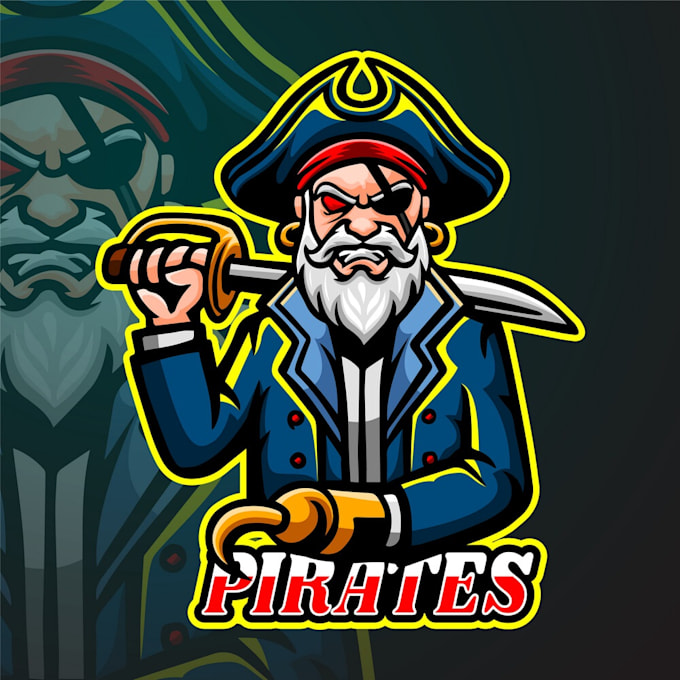 design eye catching creative pirate logo