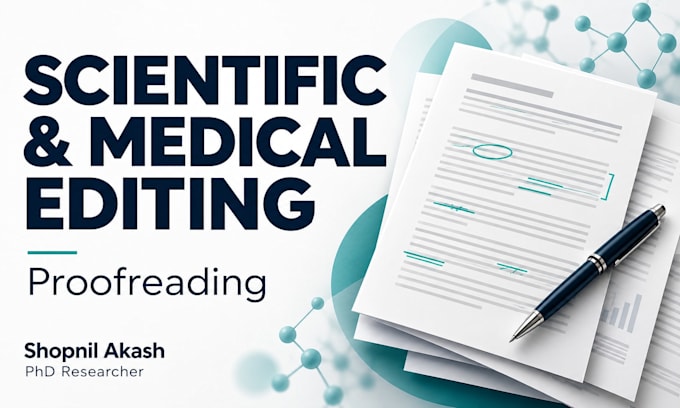 edit and proofread your scientific or medical manuscript