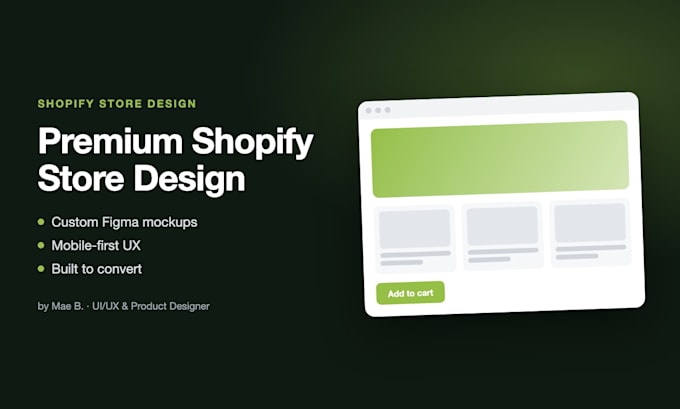 design and develop a premium shopify store website