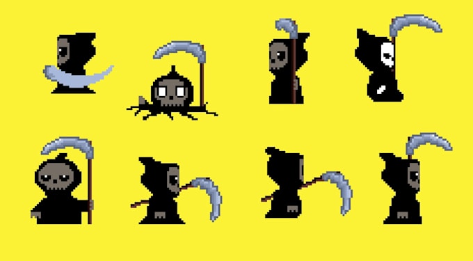 make a pixel art character