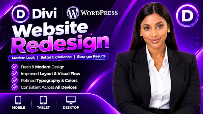 redesign divi website, divi homepage redesign, wordpress design