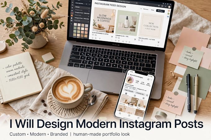 design modern instagram post,facebook post ,social post