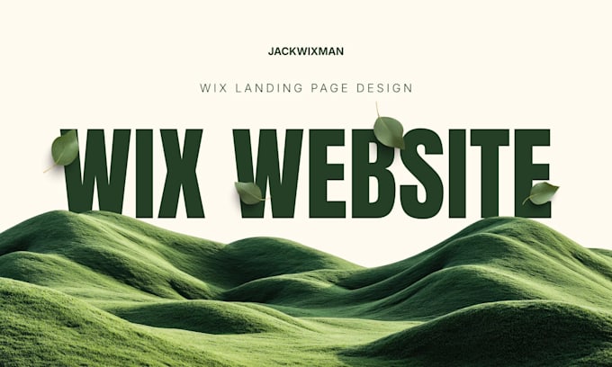 design a wix landing page for lead generation