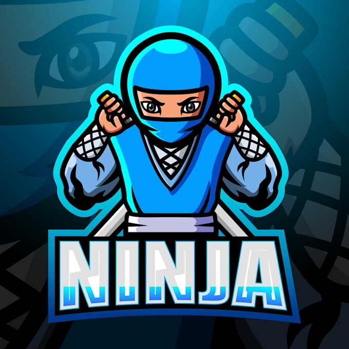 design eye catchy modern ninja logo