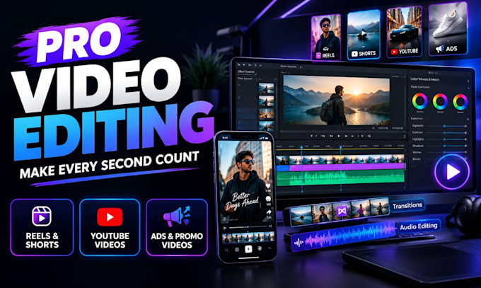 do youtube shorts editing and tiktok reels editing