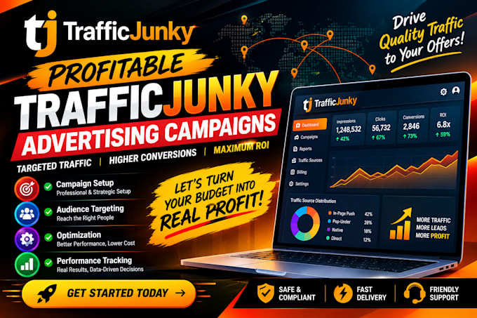 create profitable traffic junky advertising campaigns