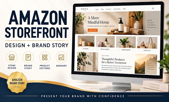 design your amazon storefront and write your brand story