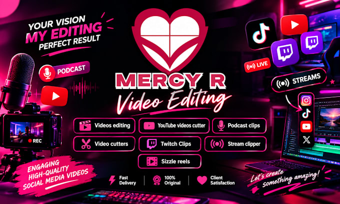 clip reel tik tok instagram youtube video professionally