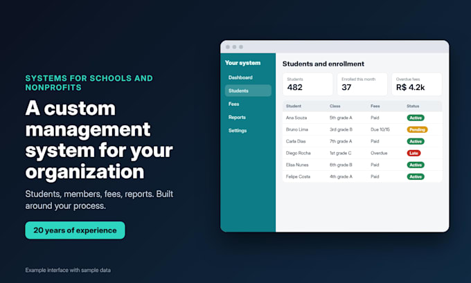 build a custom management system for your school or nonprofit