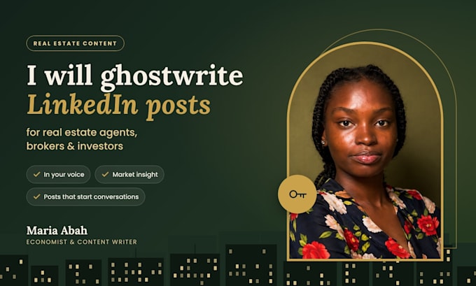 ghostwrite linkedin posts for real estate agents