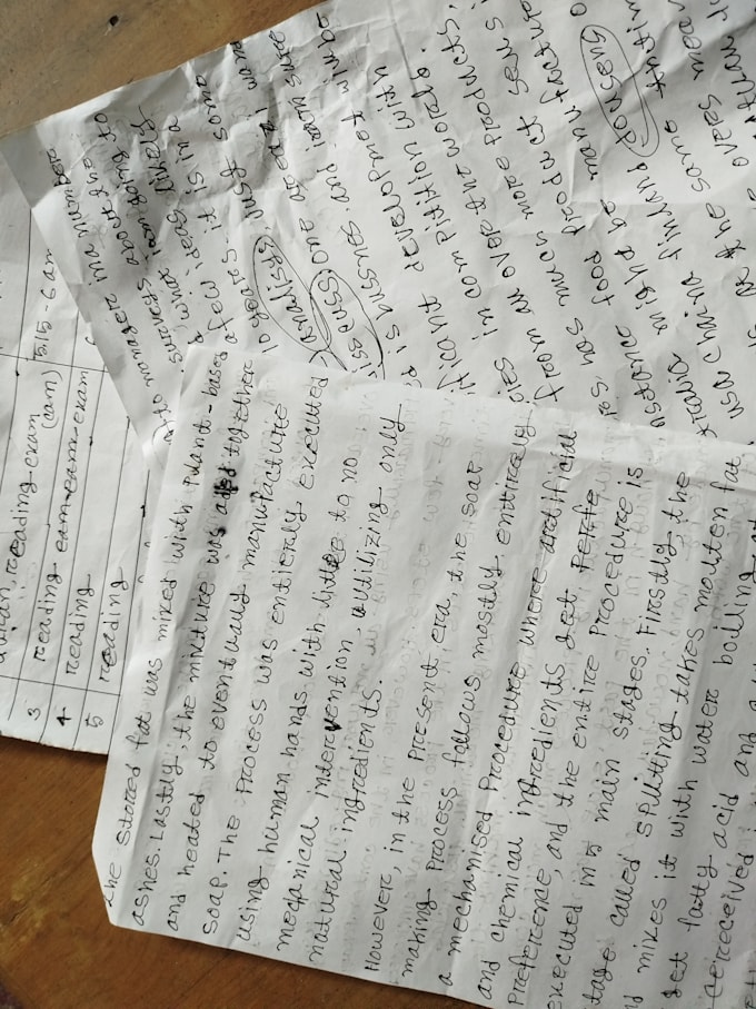 write university assignment,office projects use handwriting