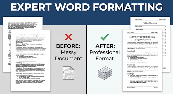fix word formatting, headings, and page numbers