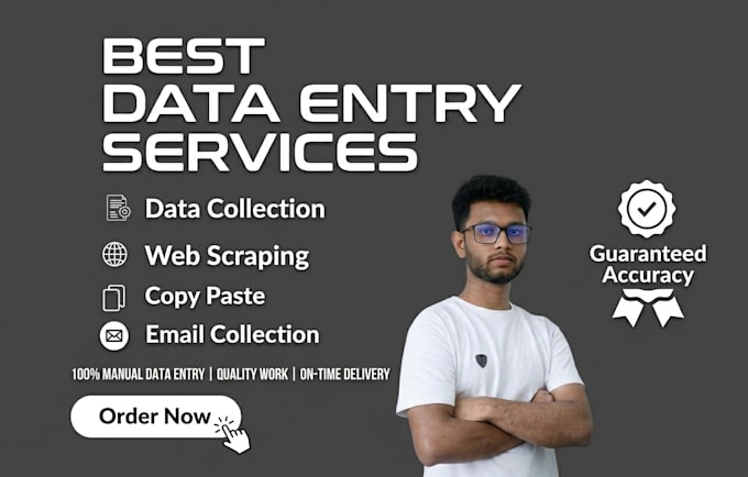 do accurate data entry, data collection, web scraping excel