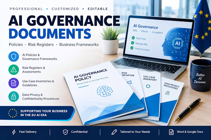 create ai governance policies, risk registers and documentation