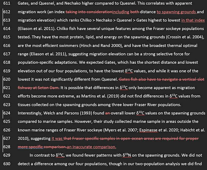 edit scientific articles for grammar or logical consistency