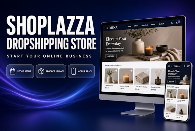 set up a professional shoplazza store