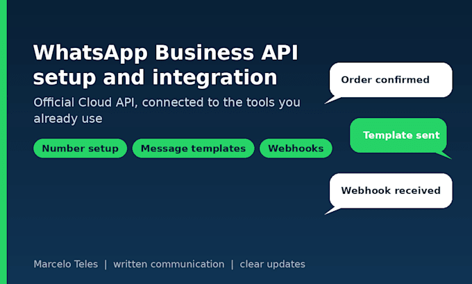 set up and integrate the whatsapp business cloud API