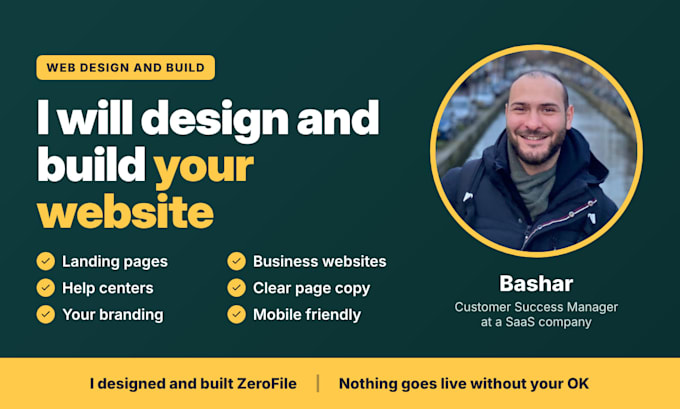design and build a business website and help center