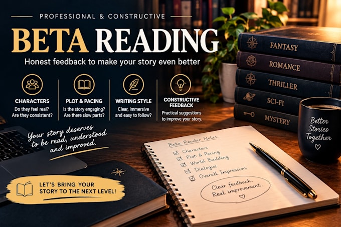beta read your story and provide constructive feedback