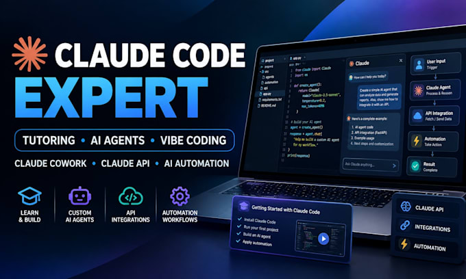 be your claude code expert tutor claude cowork ai agent vibe coding claude api
