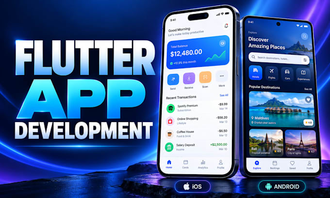 build your ios and android app with flutter or flutterflow