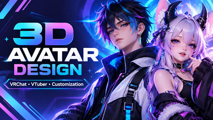 create custom 3d avatars for vrchat and vtuber